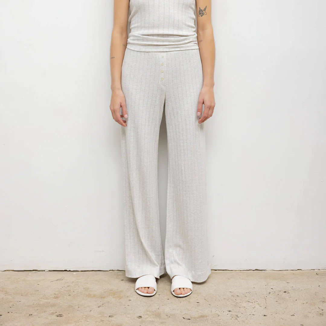 Leset Pointelle Boxer Pant -Cloud