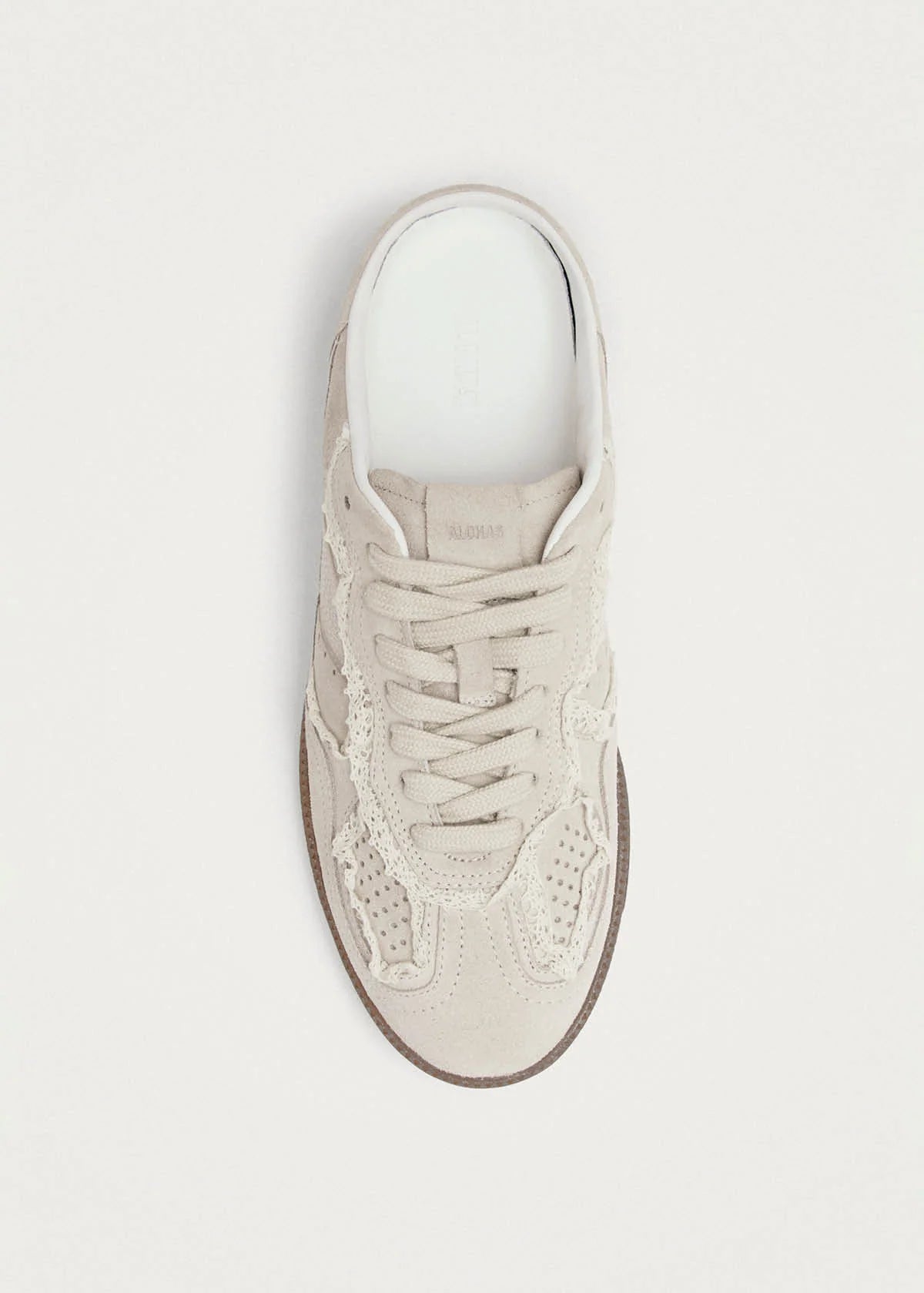 ALOHAS Mule Crochet Cream Leather