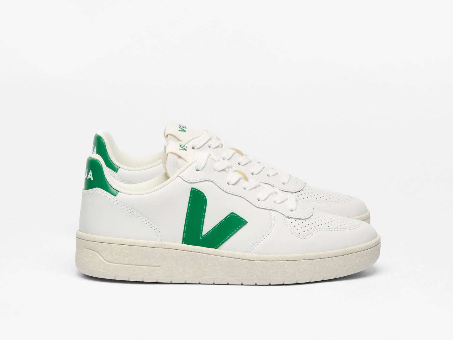 Veja Womens V10 Prime Leather- White Emeraude
