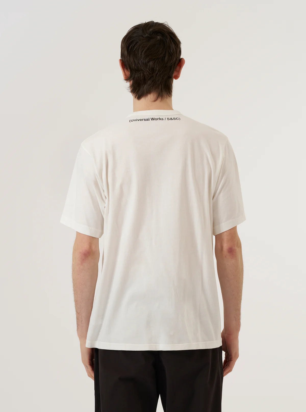 Universal Works Ecru Single Jersey 34 Printed Core Tee