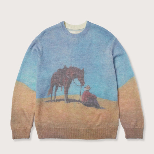 ONE OF THESE DAYS So far Away Printed Sweater - Multi