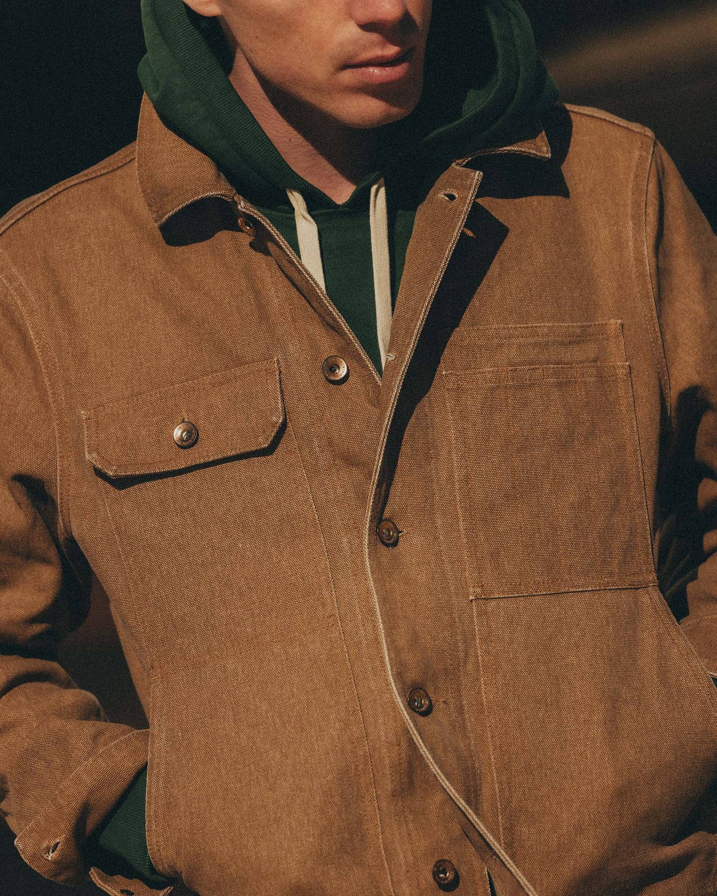 Taylor Stitch Longshore Jacket- Tobacco Chipped Canvas