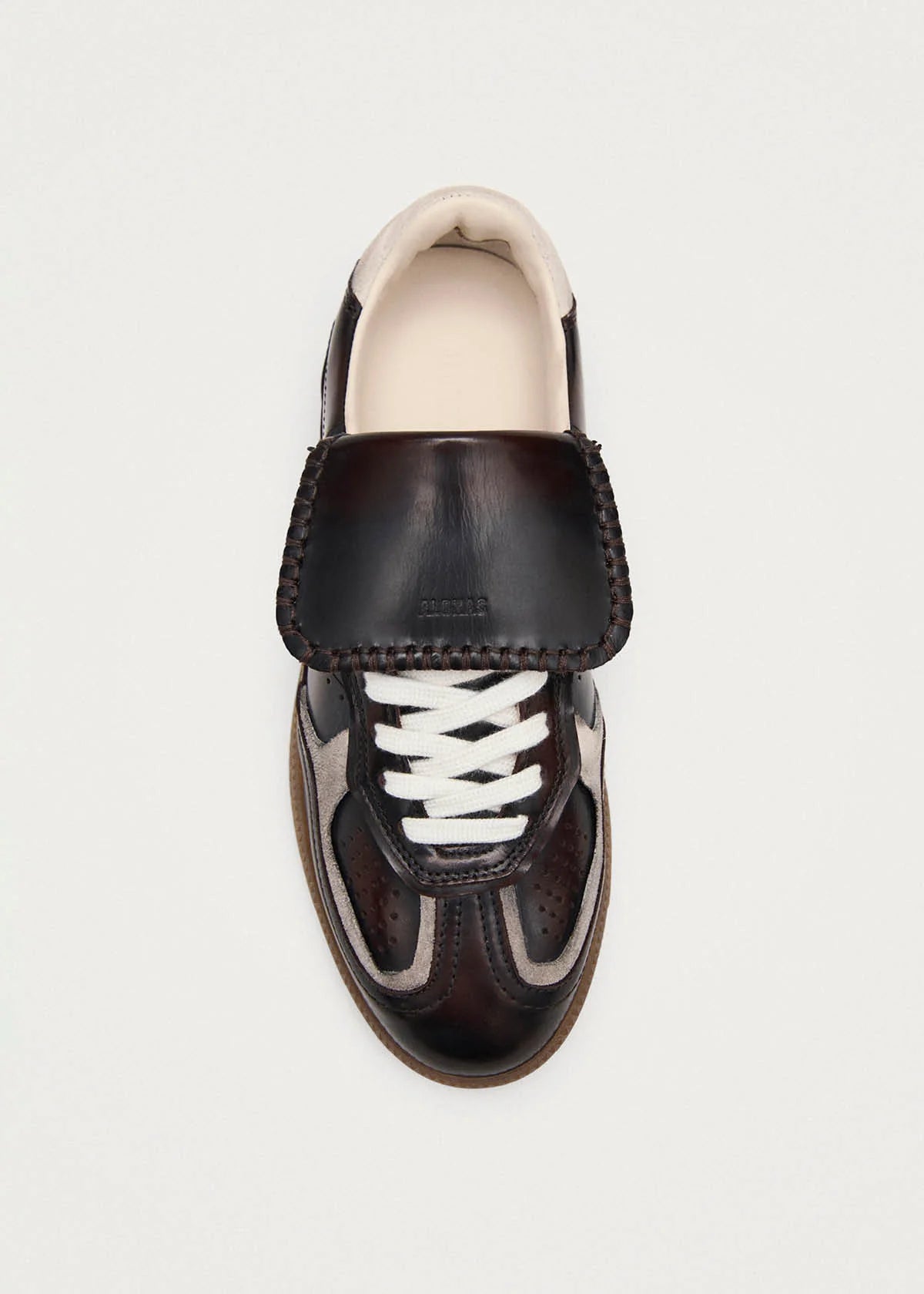 ALOHAS 490 Club Brushed Dark Chocolate Leather