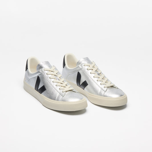 Veja  Womens Campo - Silver Black