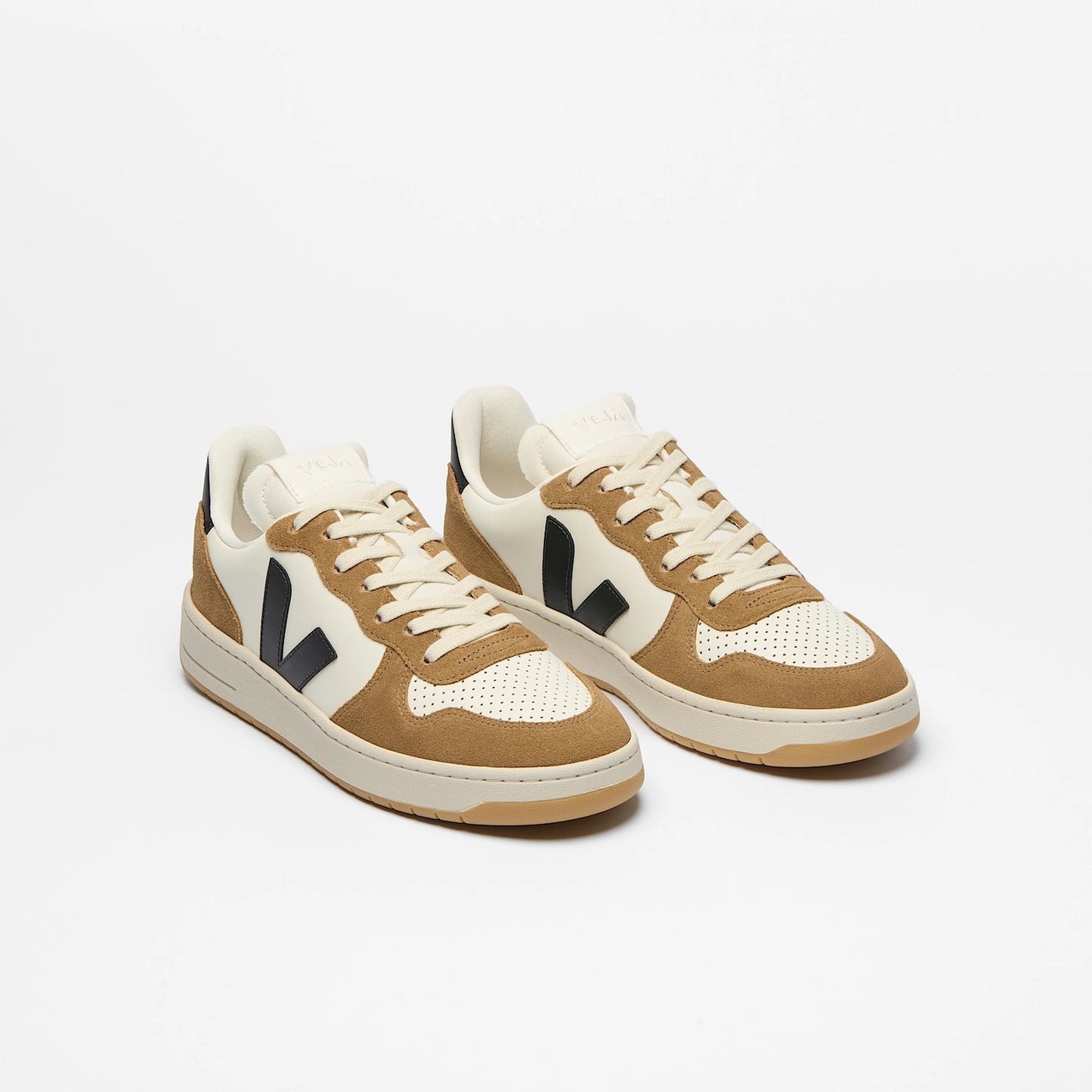 Veja Mens V 10 Prime Leather- Pure Black Tent